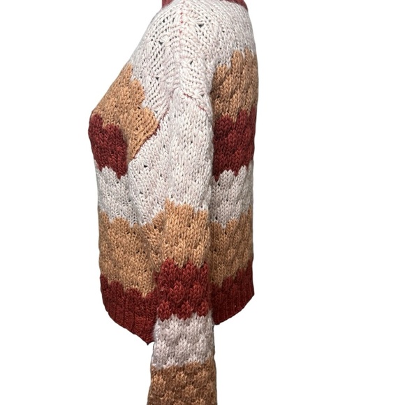 Altar'd State | Shania Striped Mock Turtleneck Sweater | Sz S - Picture 4 of 7